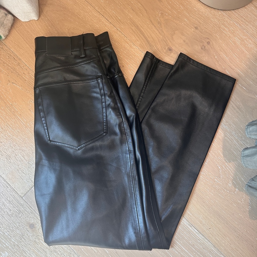 Anine Bing Sonya Faux Leather Pants